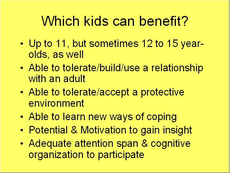 Kids can benefit Play Therapy CEUs